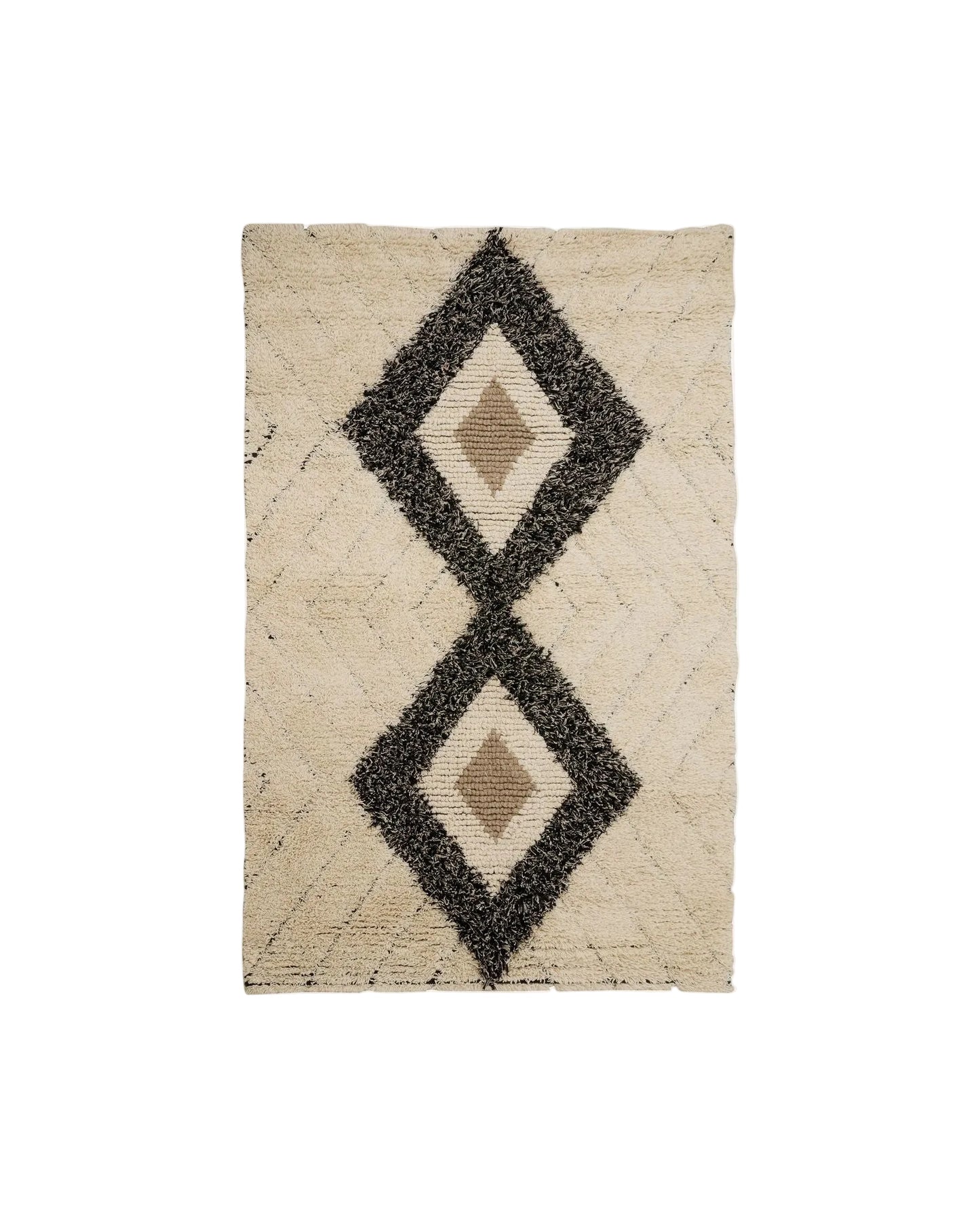 Nordal NUHA Teppich Wolle, 240 x 160cm - ivory