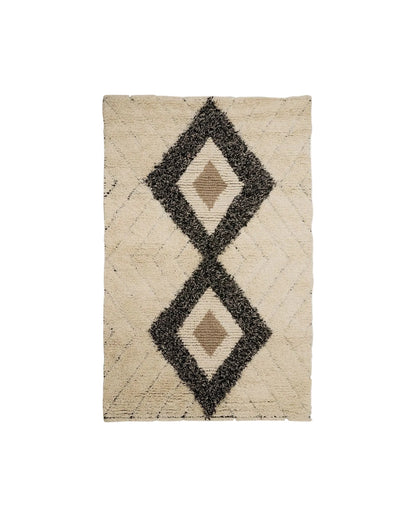 Nordal NUHA Teppich Wolle, 240 x 160cm - ivory
