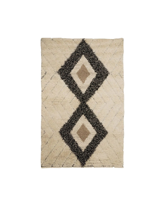 Nordal NUHA Teppich Wolle, 240 x 160cm - ivory