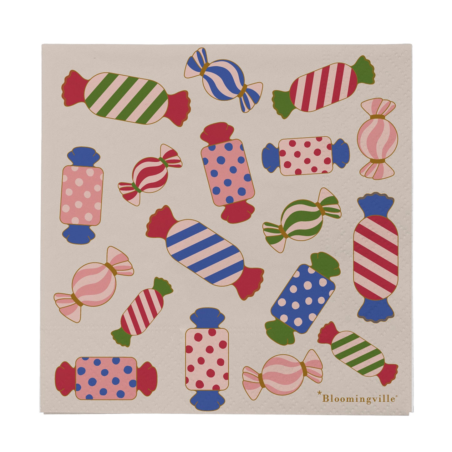 Bloomingville Caramella Serviette, Bunt, FSC®Recycled, Paper