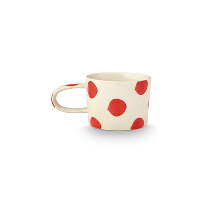 Mug with Ear Dots Red 350ml