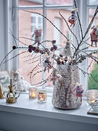 Bloomingville Peo Ornament, Braun, Wolle