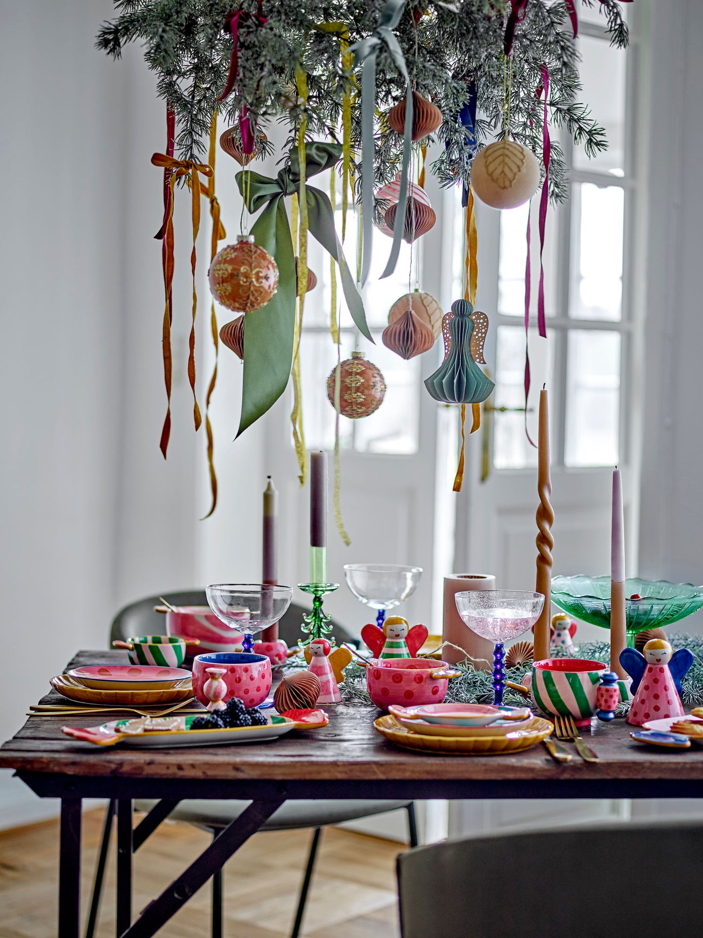 Bloomingville Caramella Teller, Bunt, Steingut