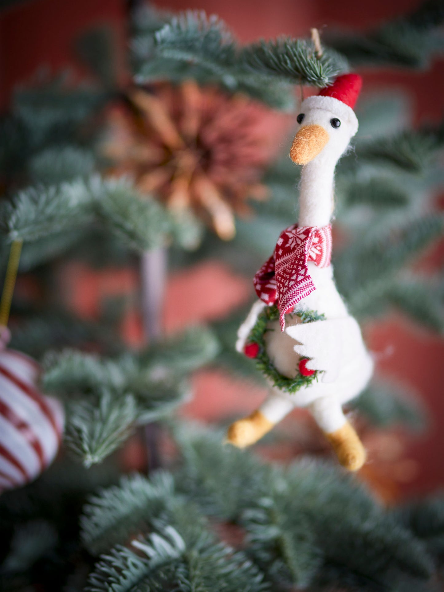 Bloomingville Arlo Ornament, Weiß, Wolle