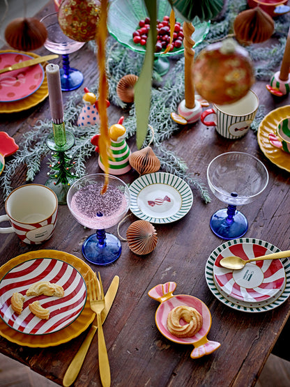Bloomingville Caramella Kerzenhalter, Bunt, Steingut