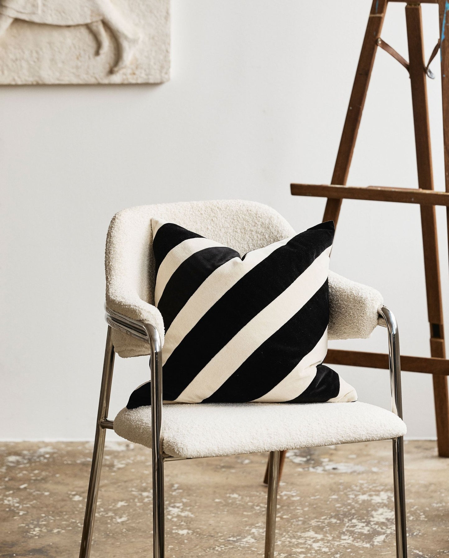 Nordal ALBERT Stuhl mit Lehne - off white