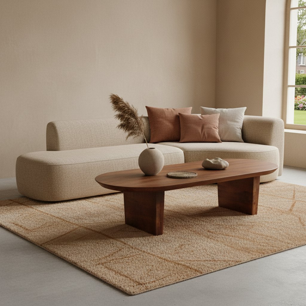Bullnose Couchtisch braun