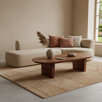 Bullnose Couchtisch braun