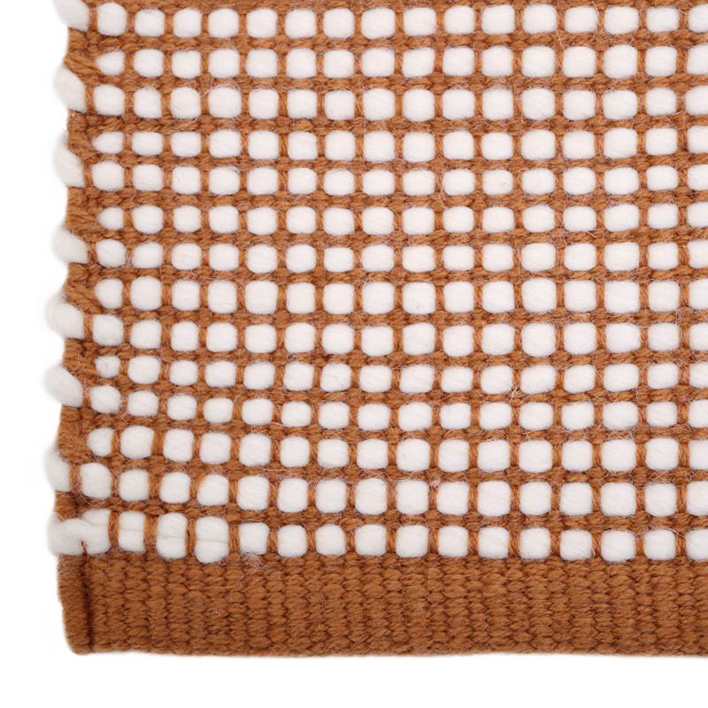 BERGEN CARAMEL XS moderner Wollteppich