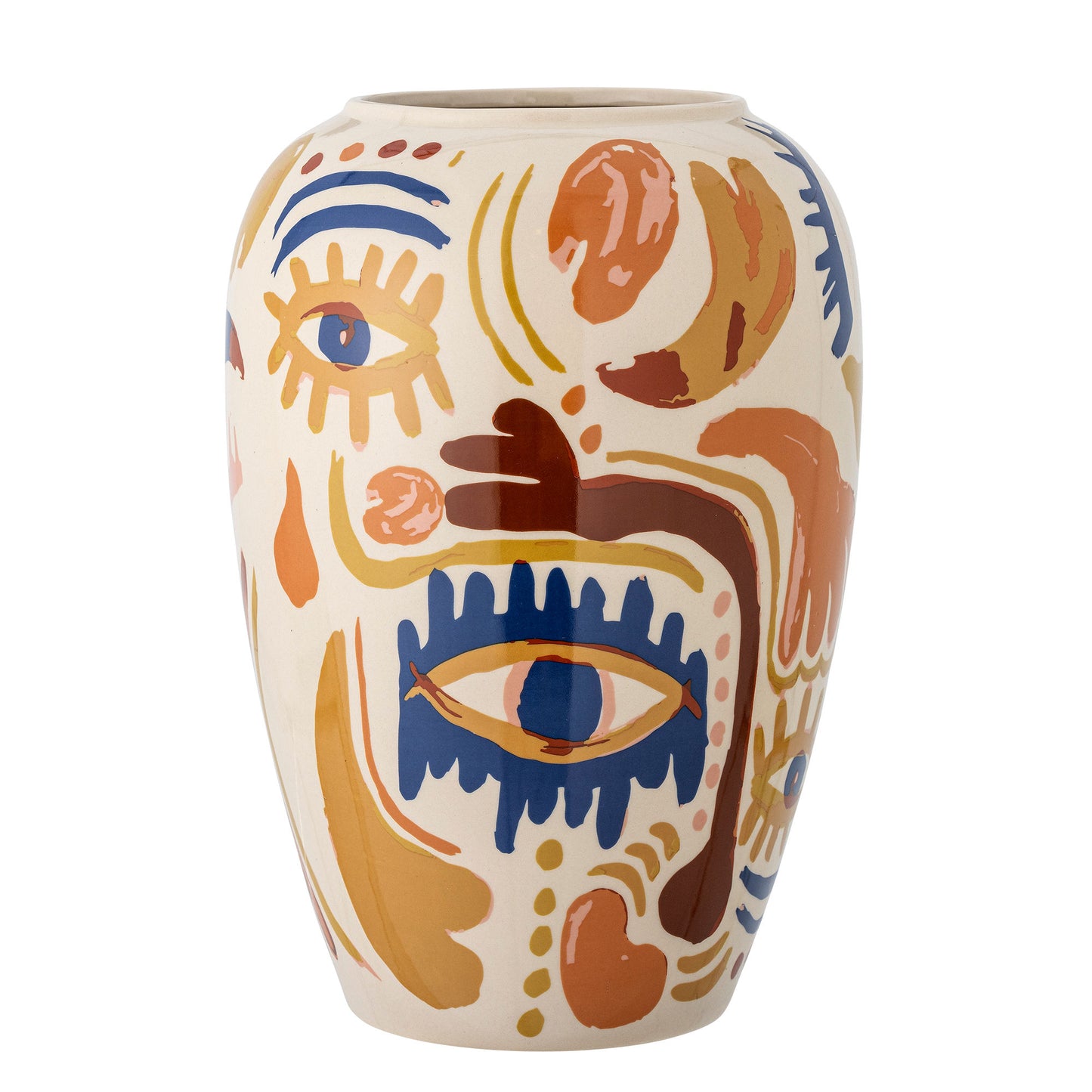 Bloomingville Horus Vase, Bunt, Steingut