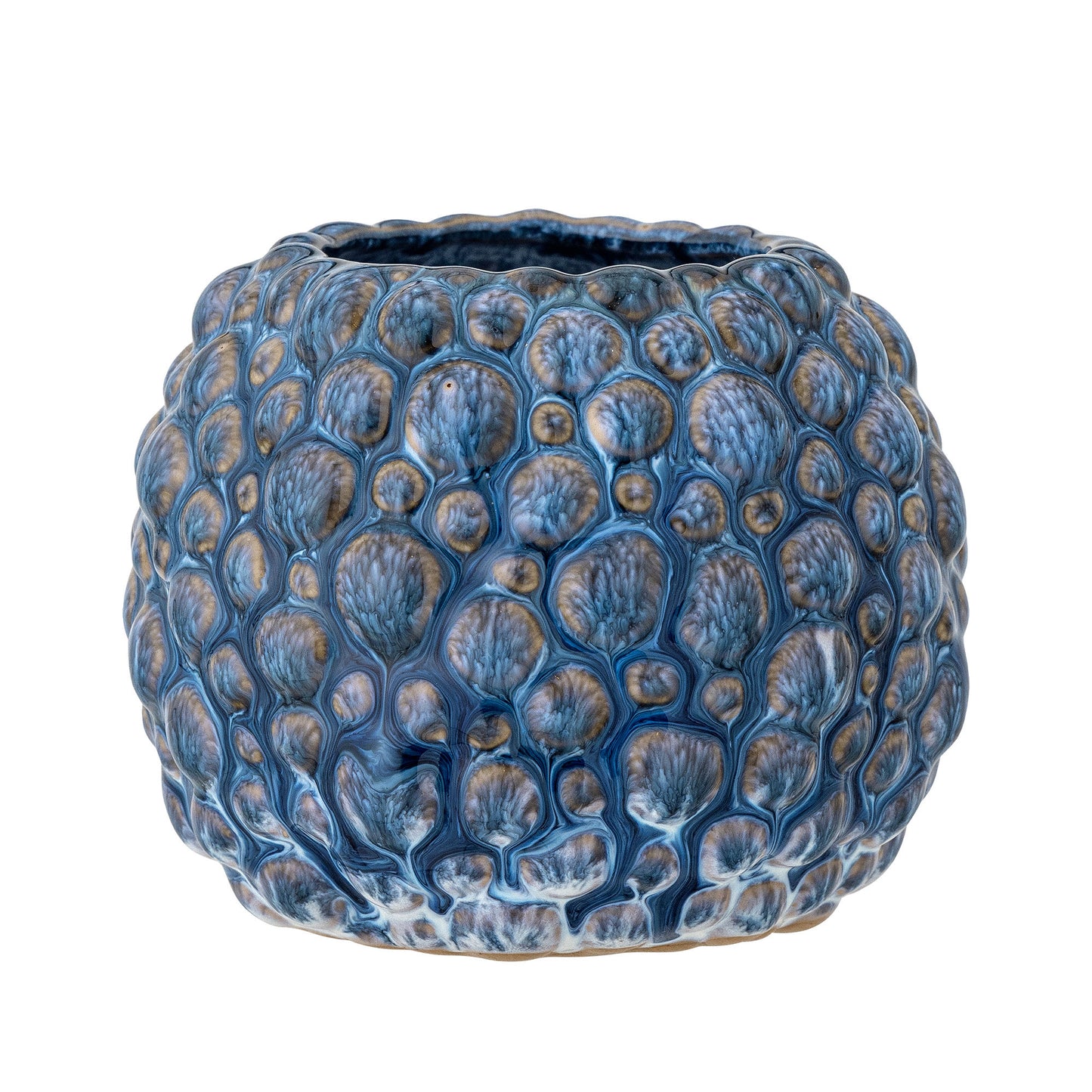 Bloomingville Susannah Blumentopf, Blue, Steingut