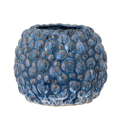 Bloomingville Susannah Blumentopf, Blue, Steingut