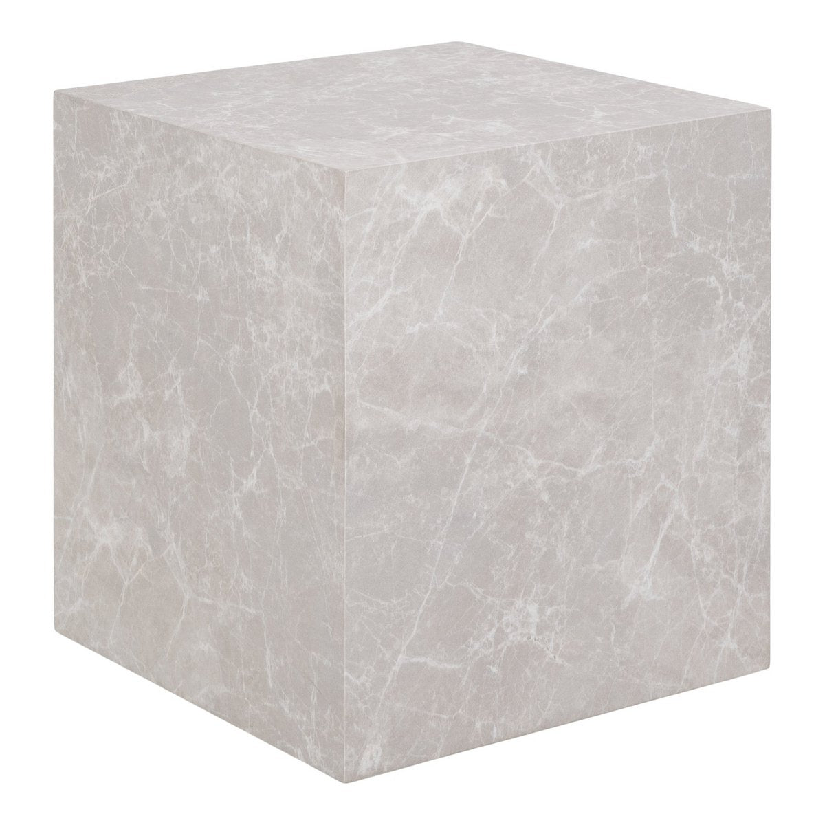 Quadratischer Beistelltisch - Beige 40x40x45cm