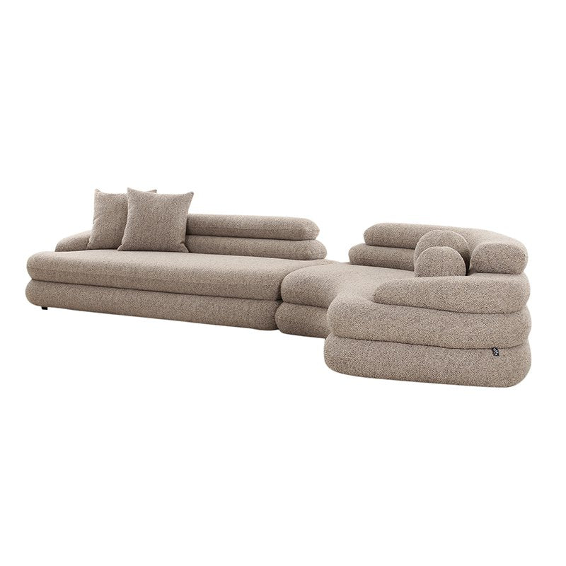 Sofa Cairo 6-Sitzer Sand Bouclé