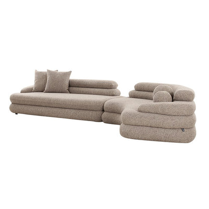 Sofa Cairo 6-Sitzer Sand Bouclé