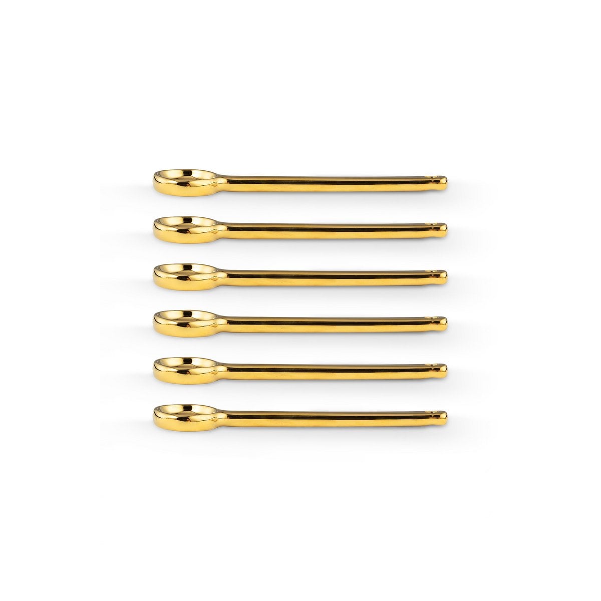 6er Löffelset Gold Small