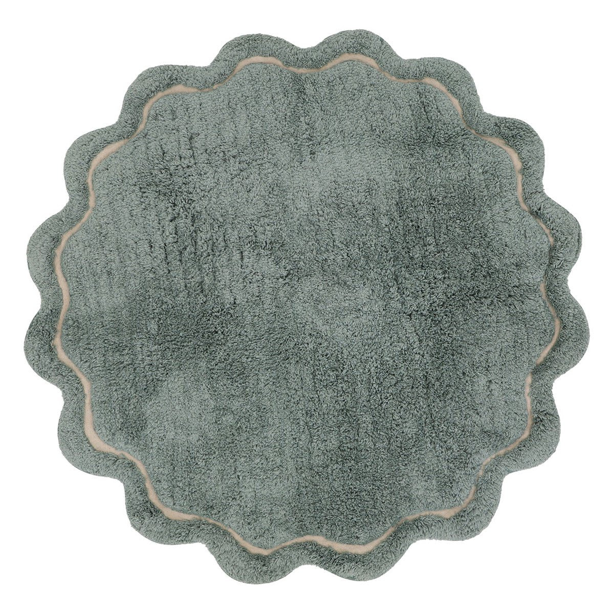 Süßer April Aqua waschbarer Baumwollteppich