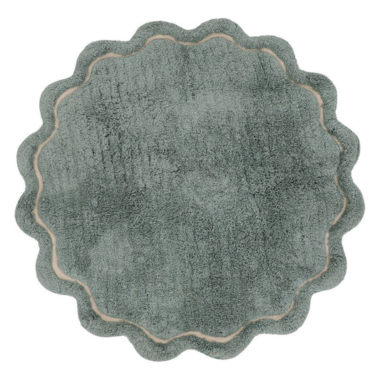 Süßer April Aqua waschbarer Baumwollteppich