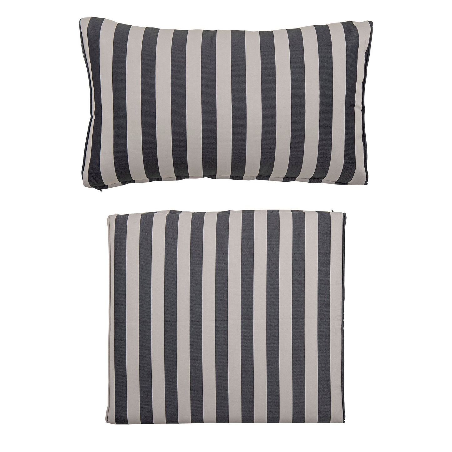 Bloomingville Mundo Kissenbezug (Keine Füllung), Schwarz, Polyester