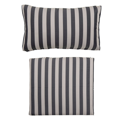 Bloomingville Mundo Kissenbezug (Keine Füllung), Schwarz, Polyester