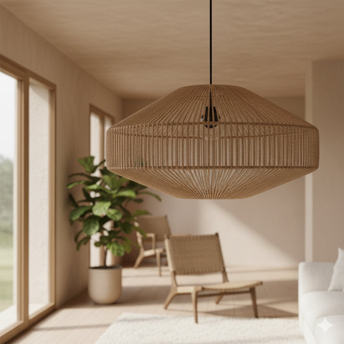Linea Hanging Lamp Edelstein natürlich