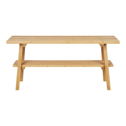 Holzbank aus Bambus, natur