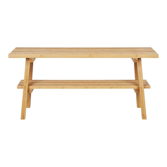 Holzbank aus Bambus, natur
