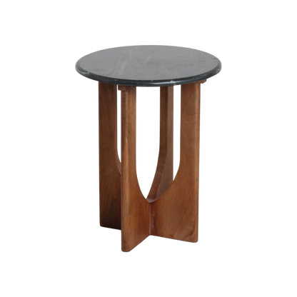 Brunei Beistelltisch Marmor schwarz
