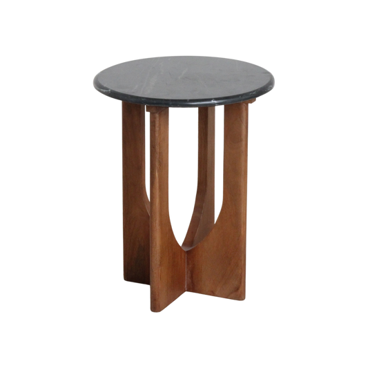 Brunei Beistelltisch Marmor schwarz