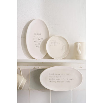 Wall Plate Ceramic Monday 15cm
