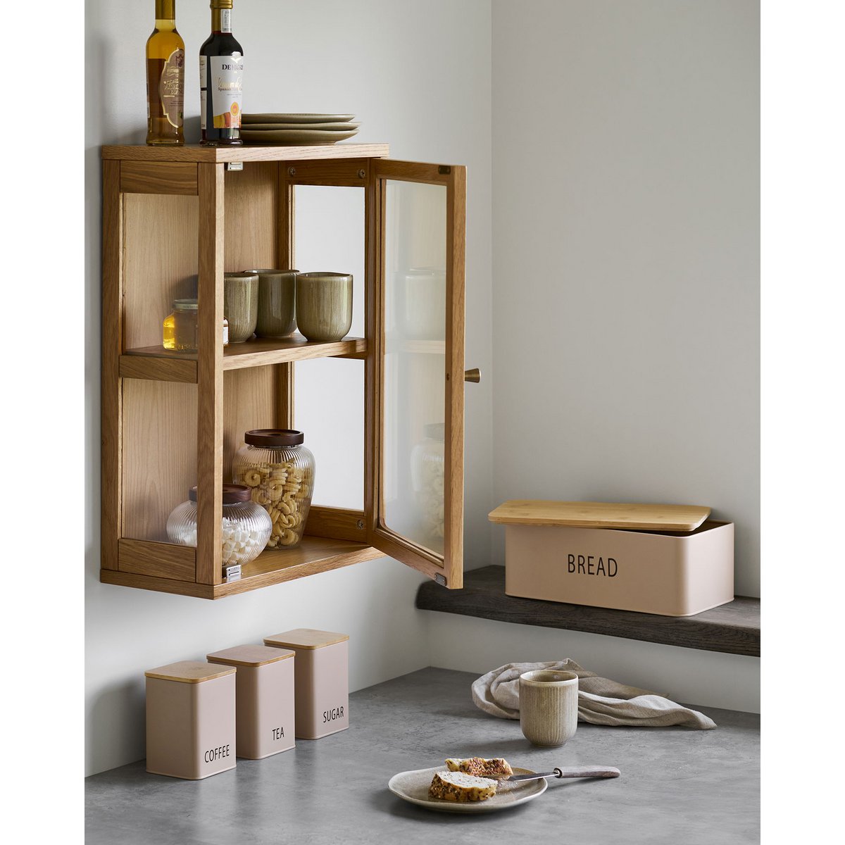 Zamora Wandschrank, Eiche natur, 20x40x60 cm