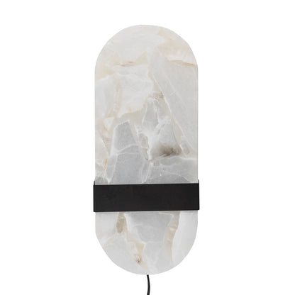 Bloomingville Taco Wandleuchte, Weiß, Alabaster