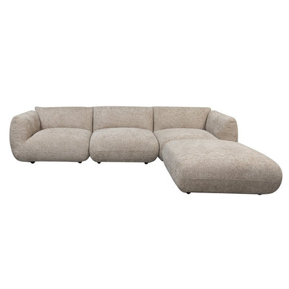 Sofa Amsterdam 4-Sitzer + Ottomane Latte