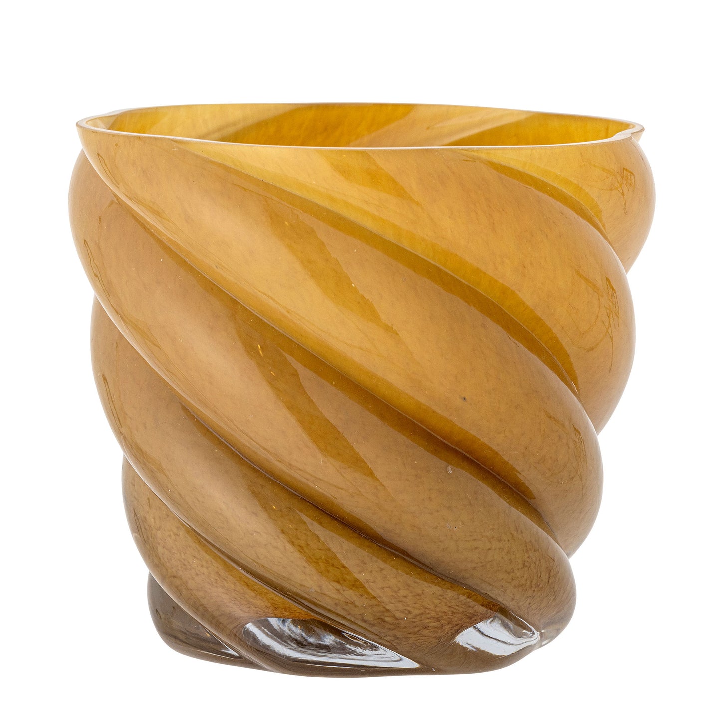 Bloomingville Callo Blumentopf, Gelb, Glas