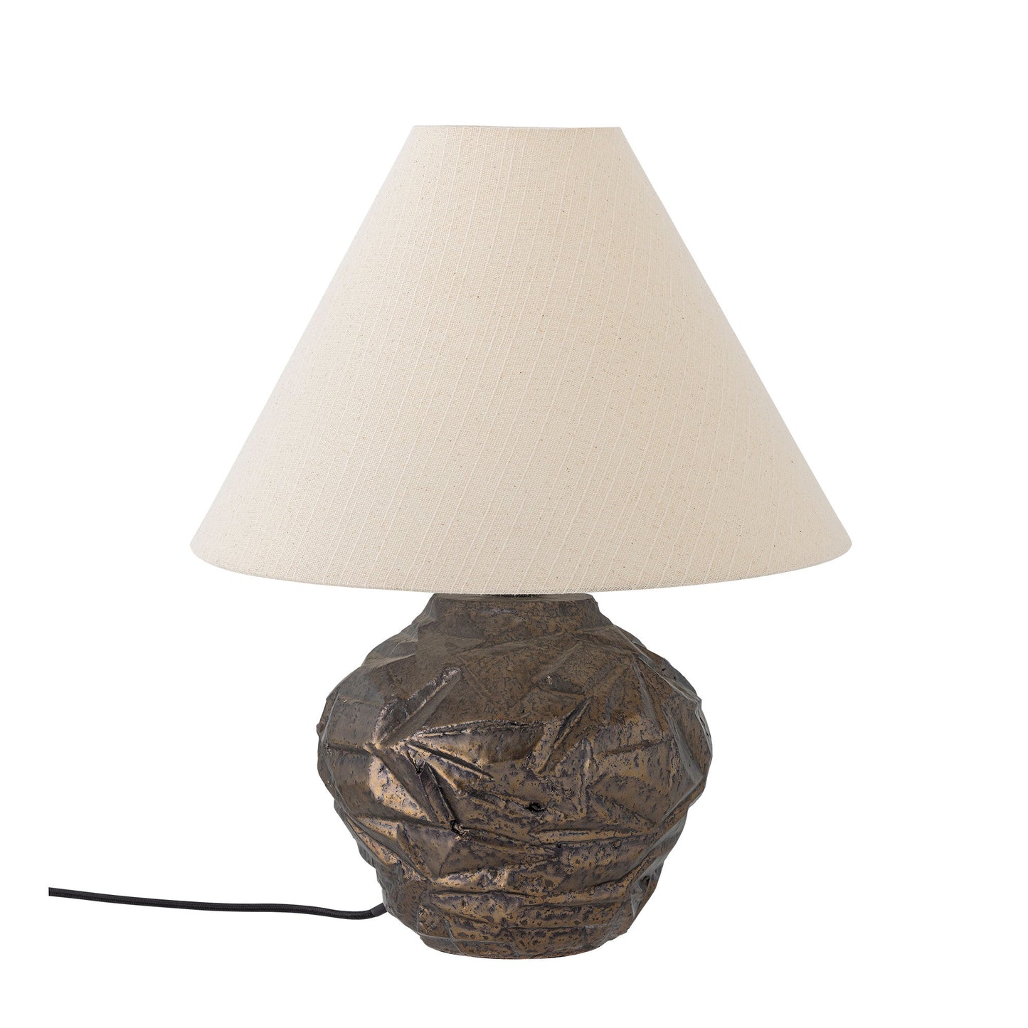 Bloomingville Carolla Tischlampe, Braun, Steingut