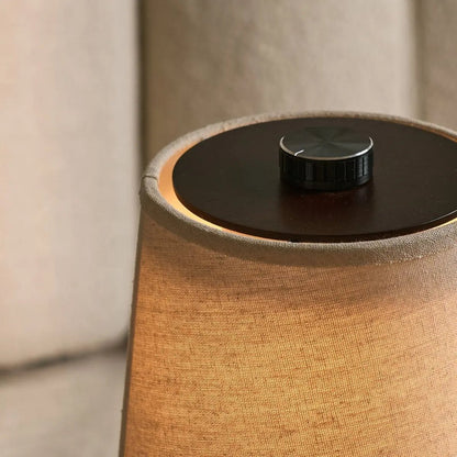 Rover dunkelbraune wiederaufladbare Holzlampe | Kabellos, dimmbar