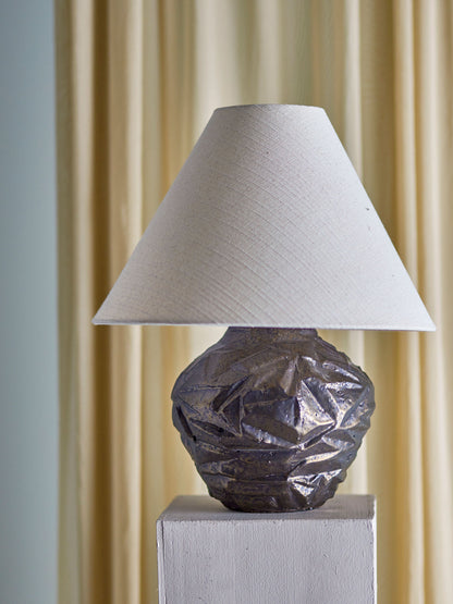 Bloomingville Carolla Tischlampe, Braun, Steingut