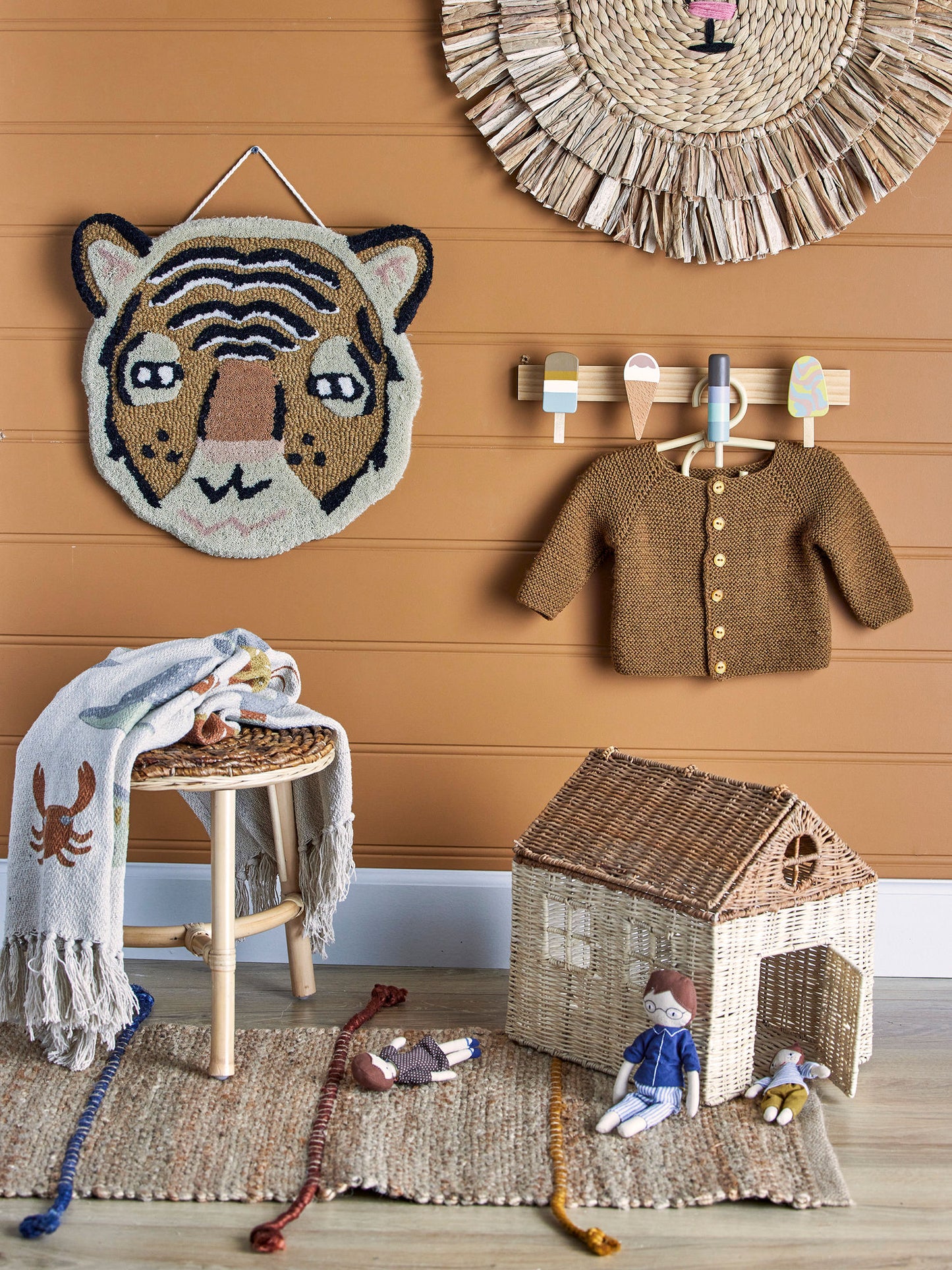 Bloomingville MINI Zyon Garderobe, Bunt, FSC®100%, Beech
