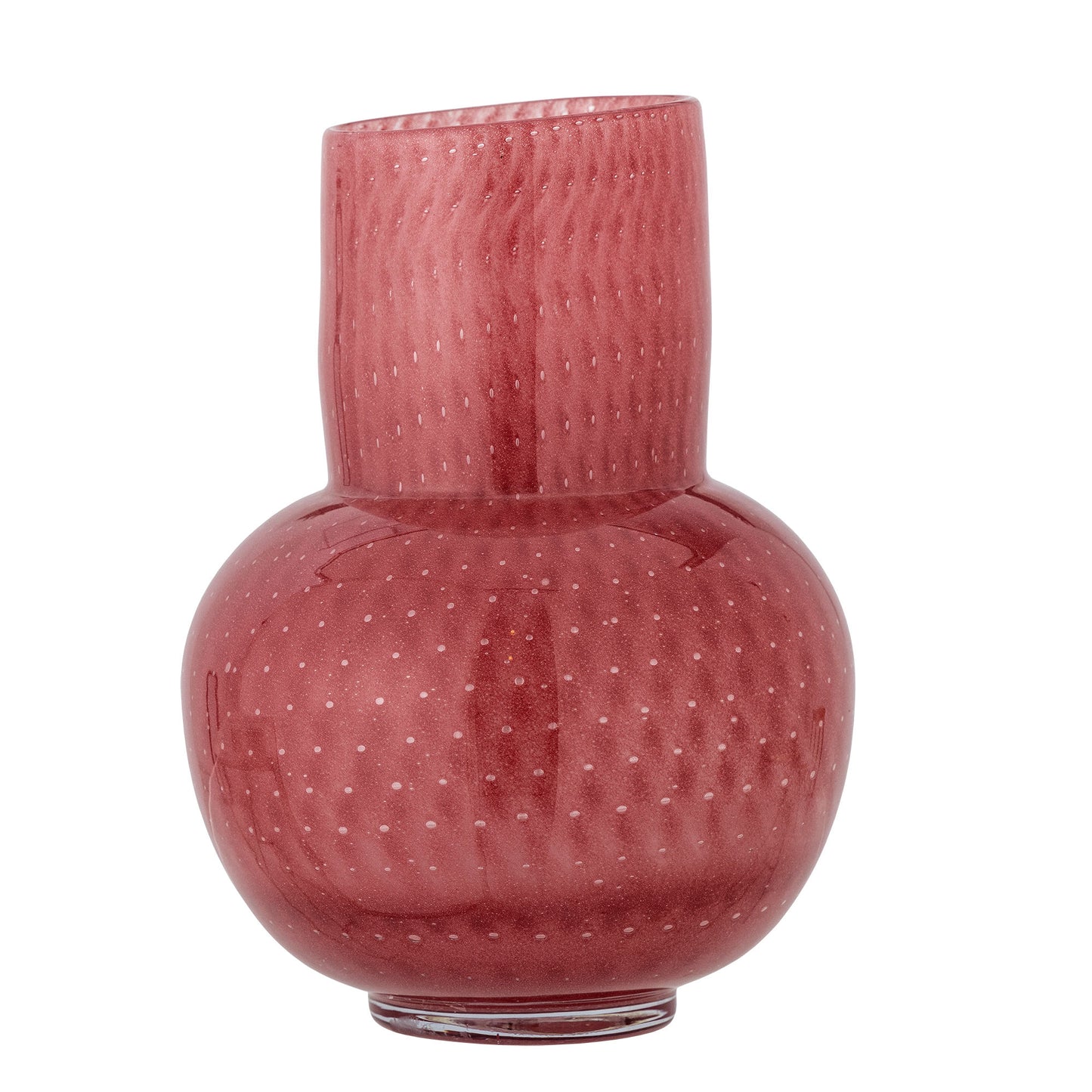 Bloomingville Roscoe Vase, Rose, Glas