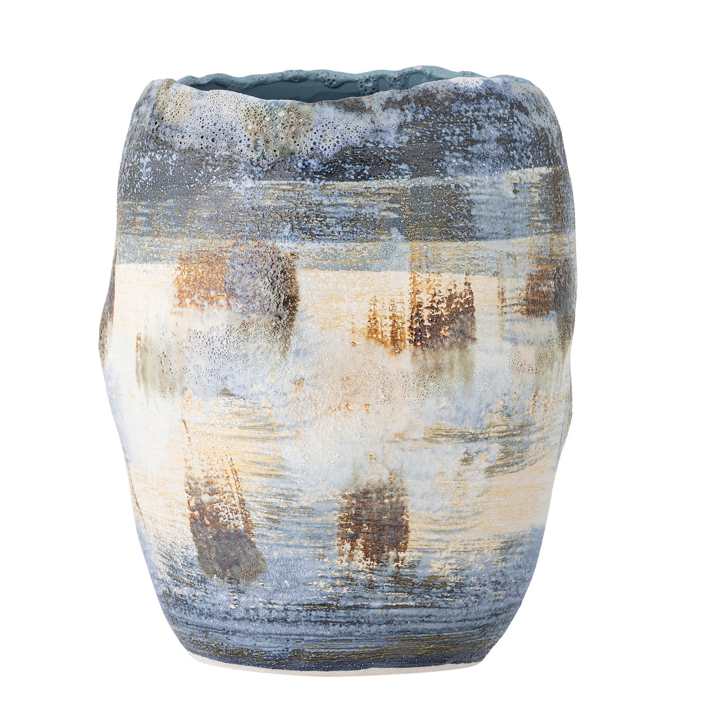 Bloomingville Nienna Vase, Blue, Steingut