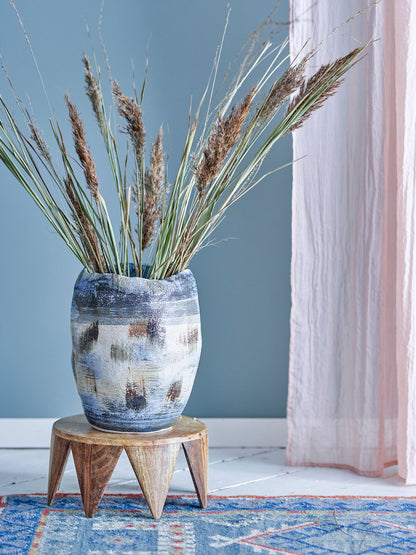 Bloomingville Nienna Vase, Blue, Steingut