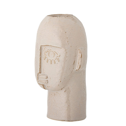 Bloomingville Lizzie Vase, Natur, Steingut