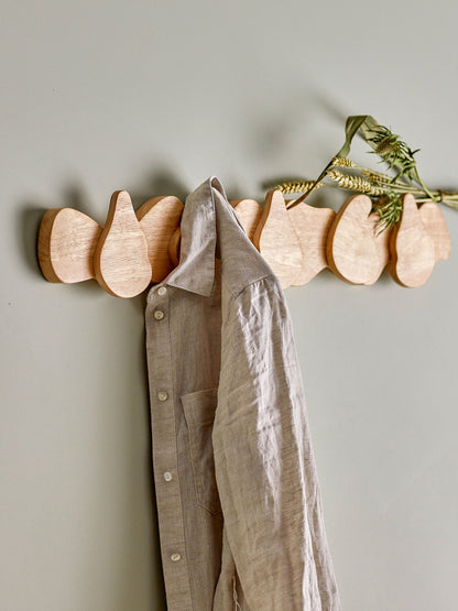 Bloomingville Ross Garderobe, Natur, Gummibaumholz