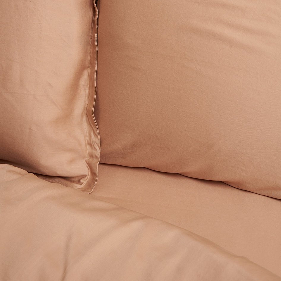 TENCEL™ – Twill-Spannbettlaken, Pfirsich