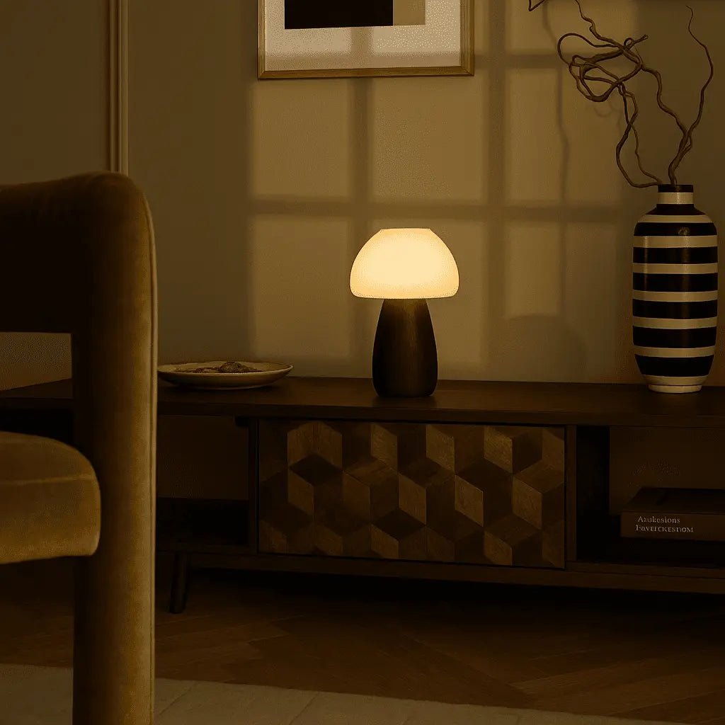 Bär dunkelbraune wiederaufladbare Lampe
