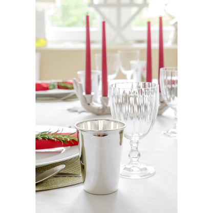 Becher Mido 4er Set, H 10 cm, edel versilbert, anlaufgeschützt