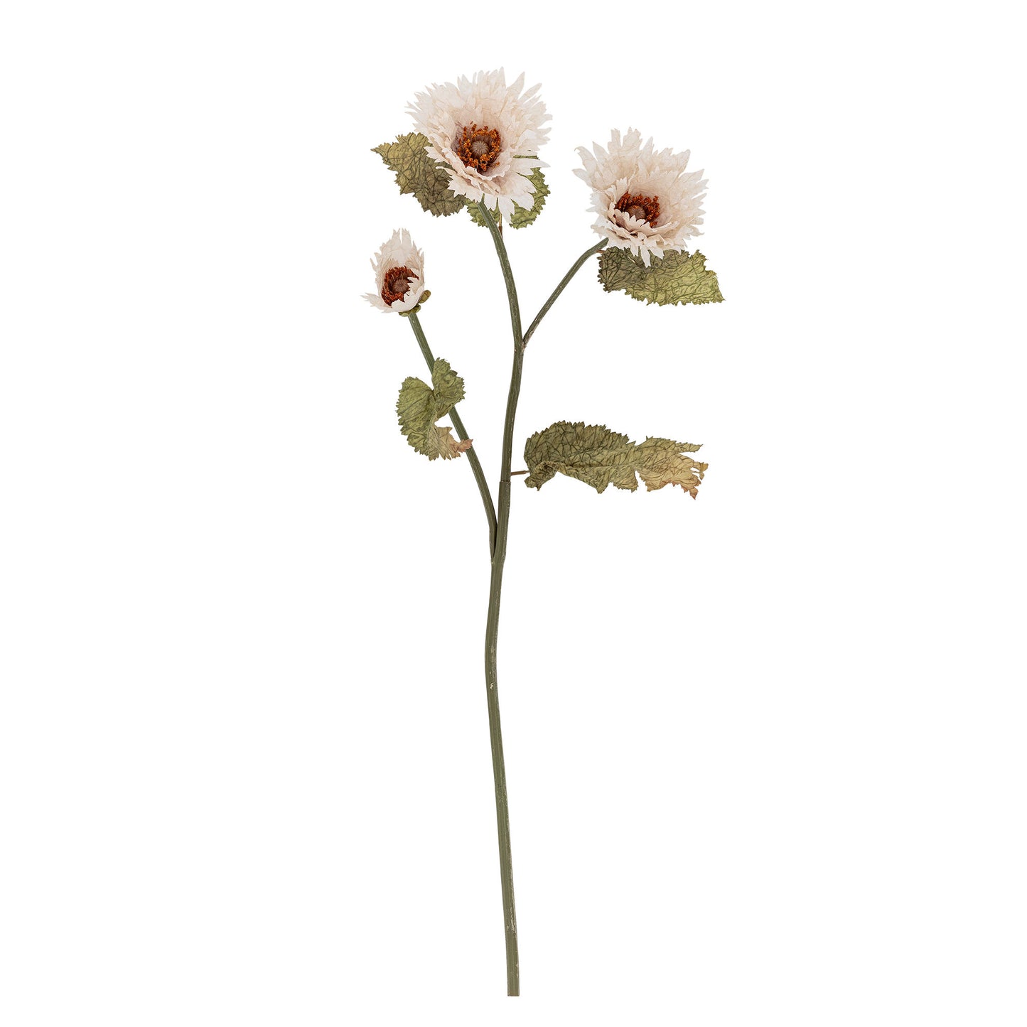 Bloomingville Chrysantemum Stiel, Weiß, Künstliche Blumen