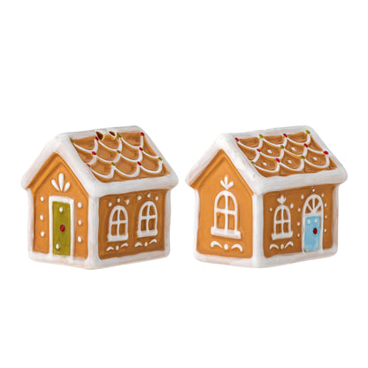 Bloomingville Ginnie Salz- und Pfefferset, Braun, Keramik