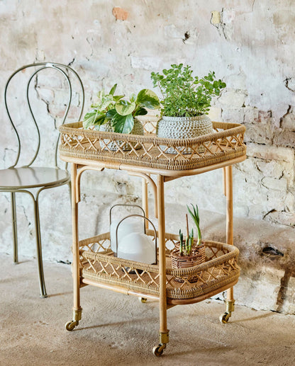 Nordal LIRI Barwagen aus - natur Rattan
