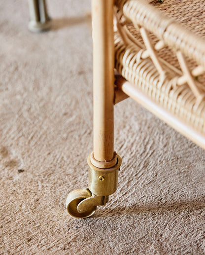 Nordal LIRI Barwagen aus - natur Rattan